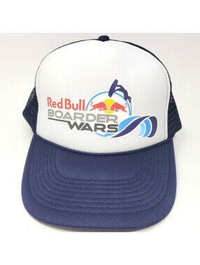 Red Bull Boarder Wars Trucker Hat Snapback Mesh Cap Wakeboard Event OTTO